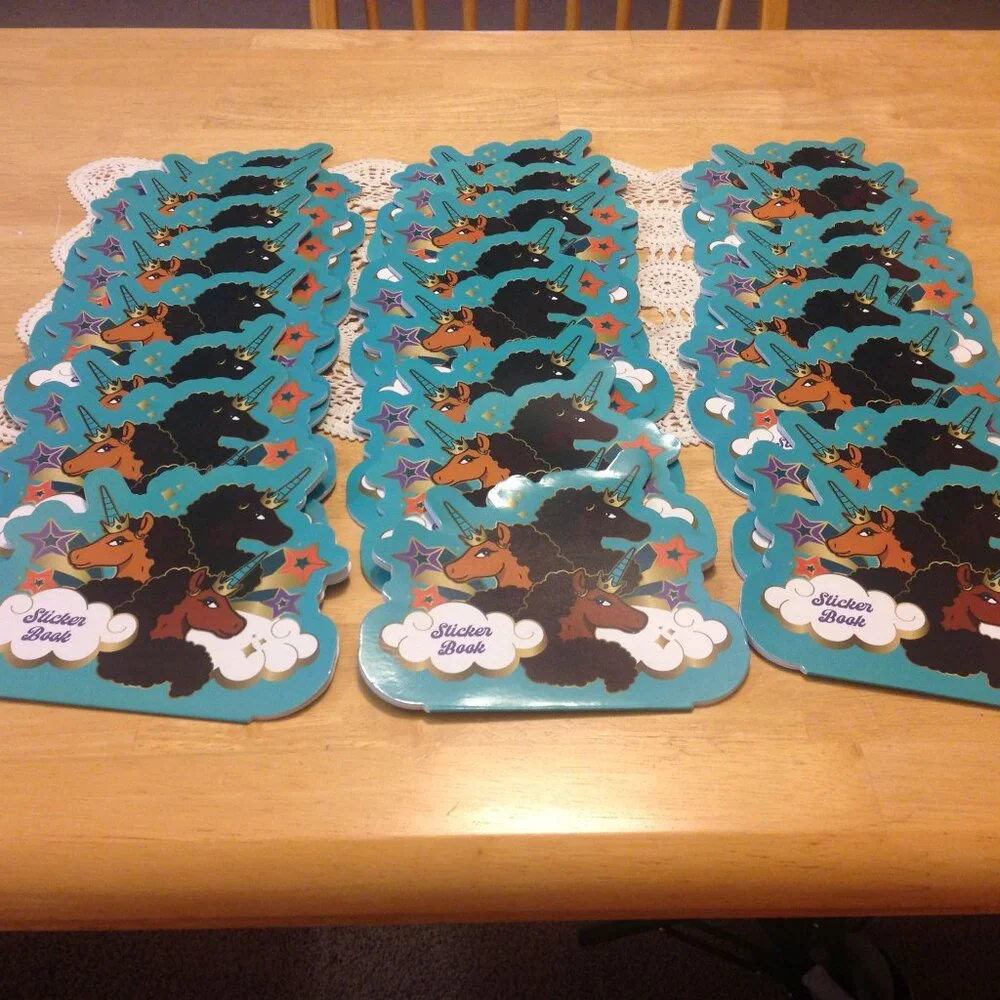Party Favors, Unicorn stickers bundle
